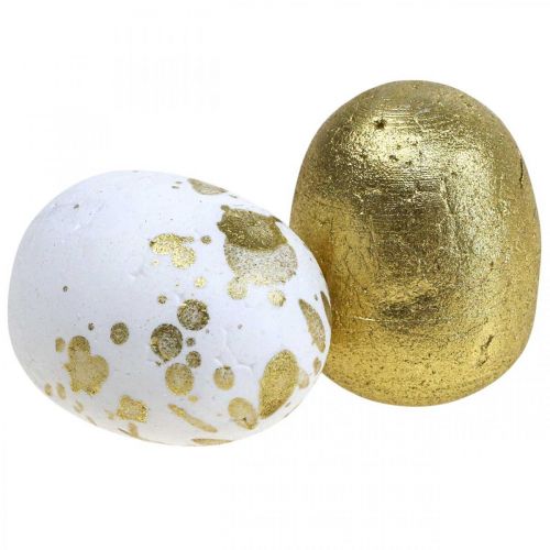 Piepschuim eieren Piepschuim paaseieren witgoud decoratie 3cm 32 stuks