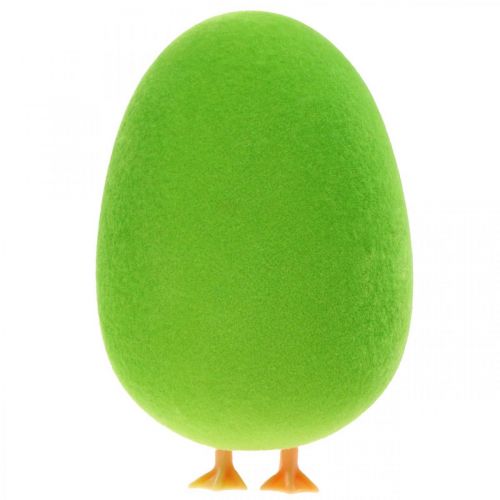 Artikel Paasei decoratie met pootjes Paasei decoratie ei groen H13cm 4 stuks