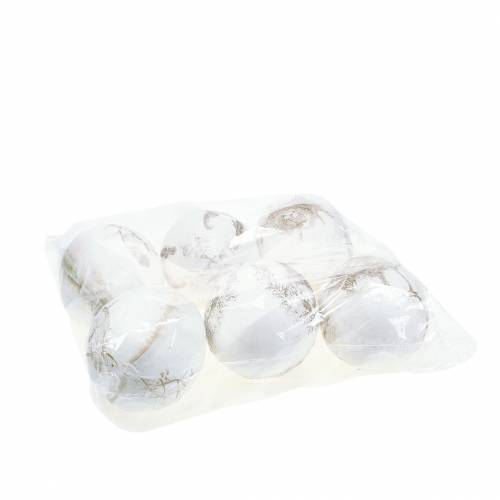 Floristik24 Ei vintage motief om op te hangen 13cm 6st