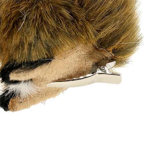 Floristik24 Eekhoorn op clip 8cm assorti kleuren 3st