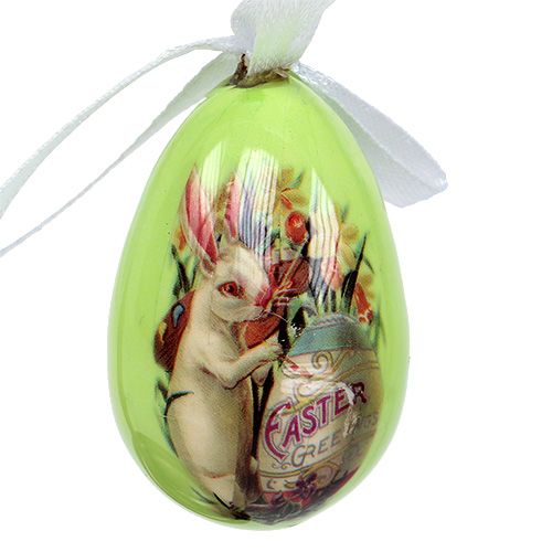 Floristik24 Eieren om op te hangen groen assorti. 5-8cm 8st
