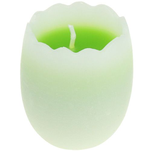 Floristik24 Eierkaars groen 5,5cm 3st