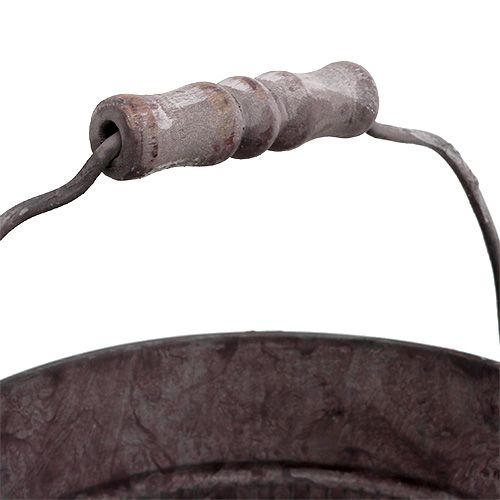 Floristik24 Emmer Zink Ø15cm H12cm Paars gewassen