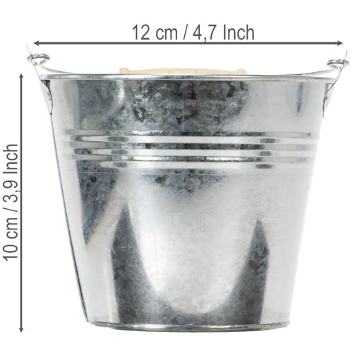 Emmer Ø12cm H10cm 8 stuks.