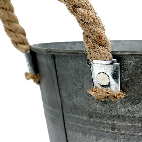 Floristik24 Emmer antiek Ø25cm H24cm 2st