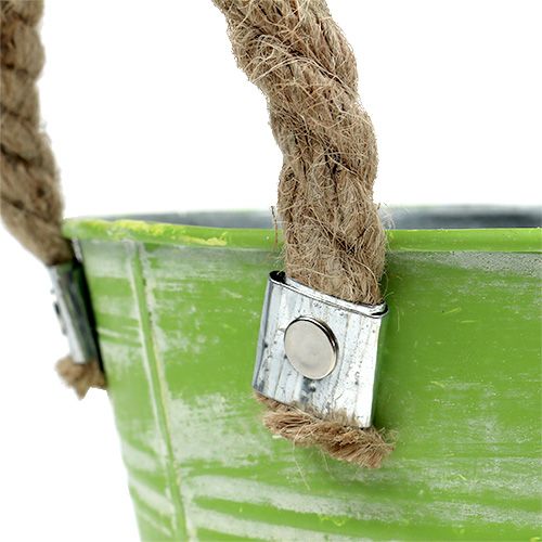 Floristik24 Emmer veer groen Ø25cm H24cm 2st