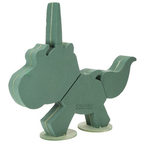 Floristik24 Eenhoorn van bloemenfoam, 68 cm x 60 cm