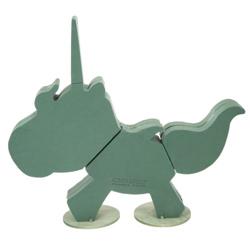 Artikel Eenhoorn van bloemenfoam, 68 cm x 60 cm