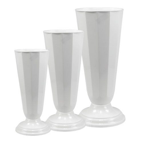 Artikel Settingvaas “Szwed” wit Ø13cm - 20cm, 1st