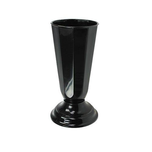 Floristik24 Settingvaas “Szwed” zwart Ø13cm, 1st