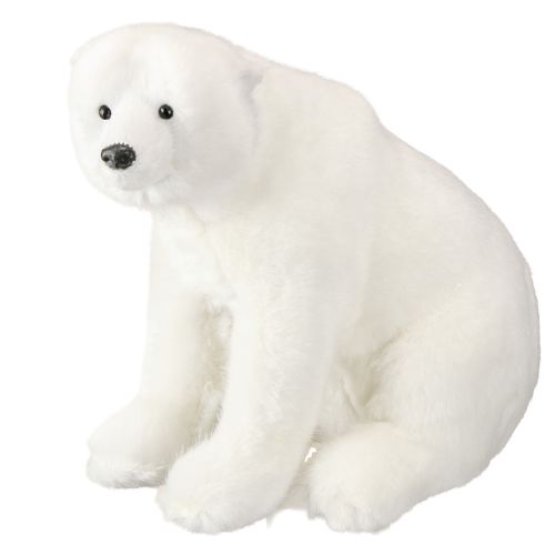 Artikel IJsbeer decoratieve figuren staand en zittend wit 16/20cm 3st
