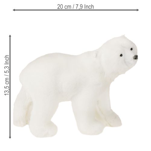 Artikel IJsbeer decoratieve figuren staand en zittend wit 16/20cm 3st