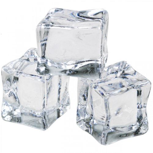 Floristik24 Kunstijsblokjes decoratief ijs transparant 2,5×3×2,5cm 12 st