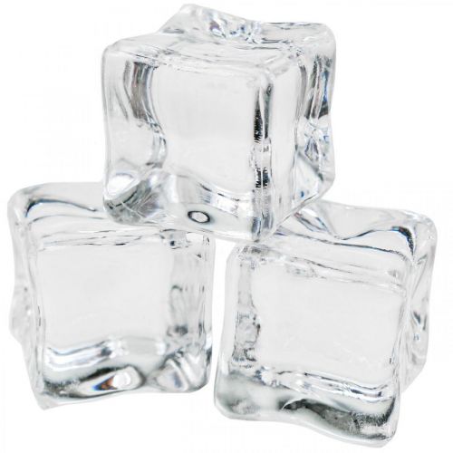Floristik24 Kunstijsblokjes decoratief ijs transparant 2cm 30 st