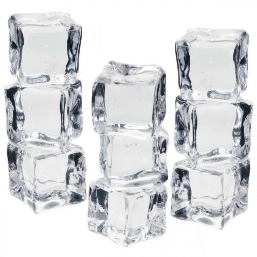 Floristik24 Kunstijsblokjes raamdecoratie 2cm 20 st