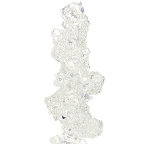 Artikel IJspegelboomdecoratie met glitter winterdecoratie 17,5cm 4 stuks