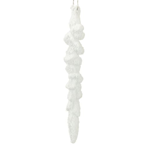 Floristik24 IJspegeldecoratie besneeuwde kerstboomdecoratie 14cm 4 stuks