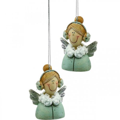 Engel hanger Kerst engel boom decoratie H5.5cm 8st