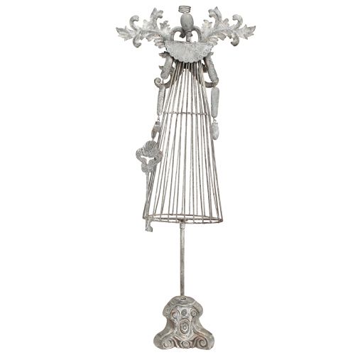 Artikel Engel metalen decoratie vintage tafeldecoratie op voet H67cm