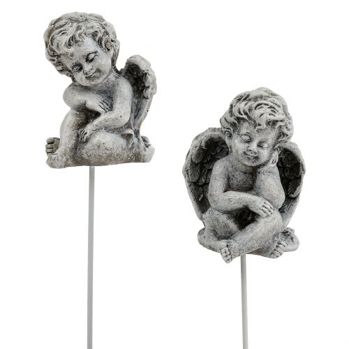 Artikel Engelgrijs als stekker 5cm - 5,5cm 8 stuks