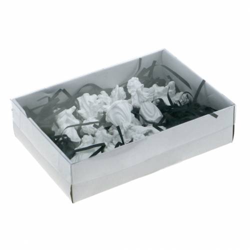 Floristik24 Decoratieve engel met instrumenten wit H4,5cm 9st