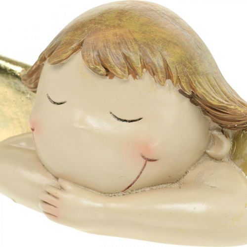 Floristik24 Decoratief engelenfiguur Kersttafeldecoratie 22,5 × 9,5 × 9cm