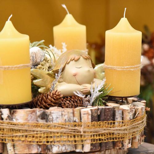 Floristik24 Decoratief engelenfiguur Kersttafeldecoratie 22,5 × 9,5 × 9cm
