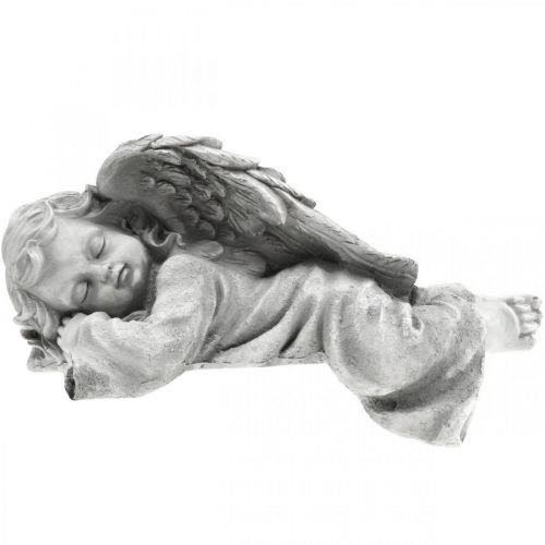 Floristik24 Engel voor de graffiguur liggend hoofd links 30×13×13cm