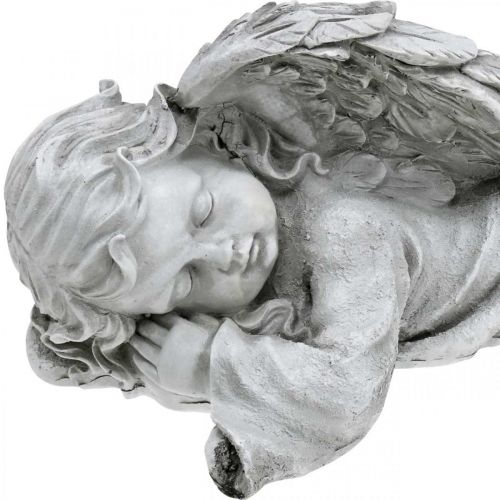 Floristik24 Engel voor de graffiguur liggend hoofd links 30×13×13cm