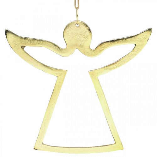 Metalen hangers, decoratieve engelen, gouden adventsversiering 15 × 16.5cm