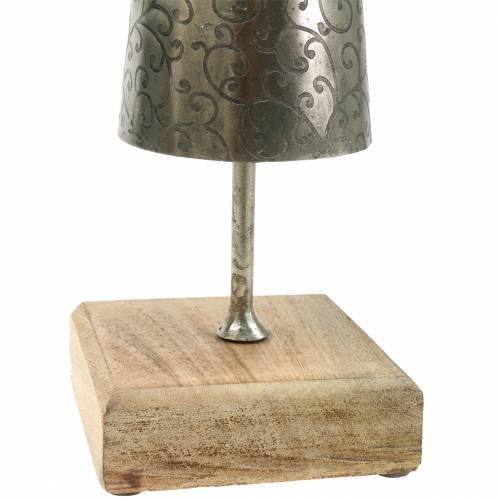 Floristik24 Deco engel metaal op houten voet H58cm