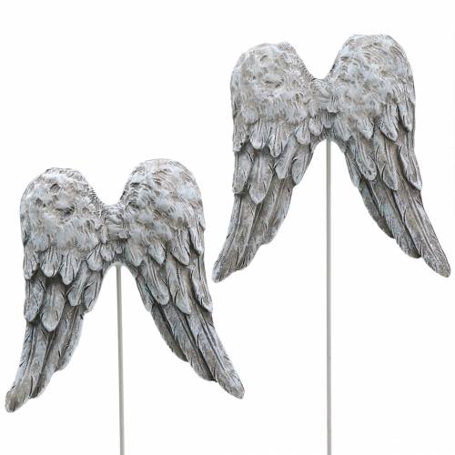 Decoratieve plug engelenvleugels 10cm 3st
