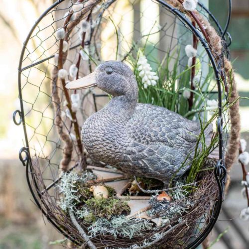 Floristik24 Eend tuinfiguur decoratief figuur Eend figuur voor staand H18cm