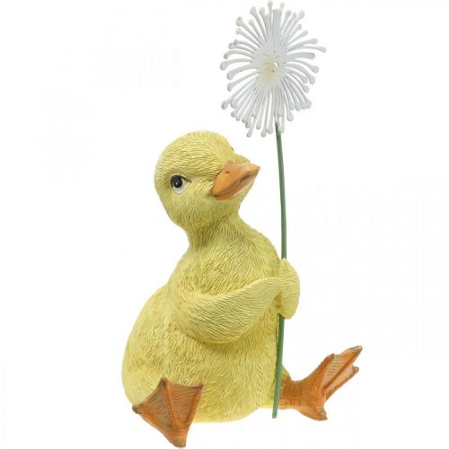 Floristik24 Lentedecoratie, eendjes met paardebloem, decoratief figuur H13.5cm