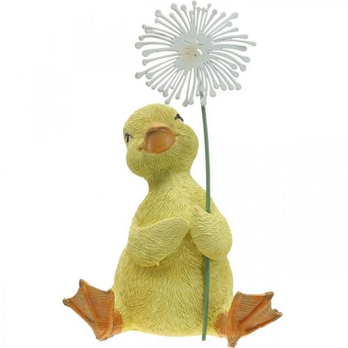 Floristik24 Lentedecoratie, eendjes met paardebloem, decoratief figuur H13.5cm
