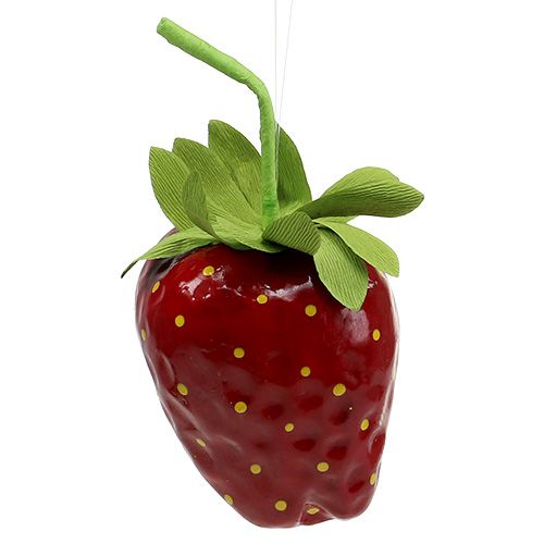 Floristik24 Aardbei kunstmatig 18cm rood 1stuk