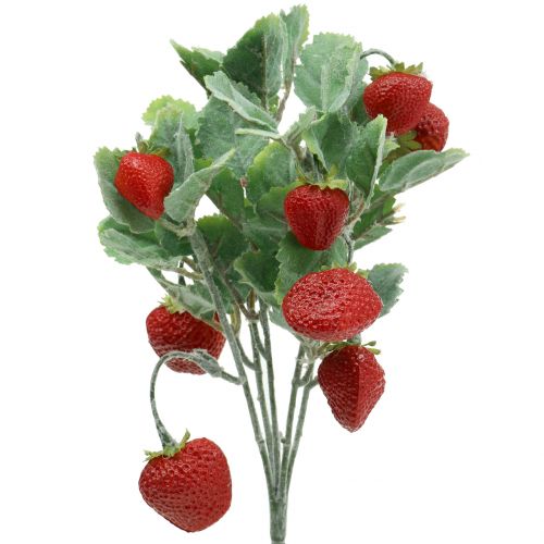 Floristik24 Aardbeienprikker rood L30cm