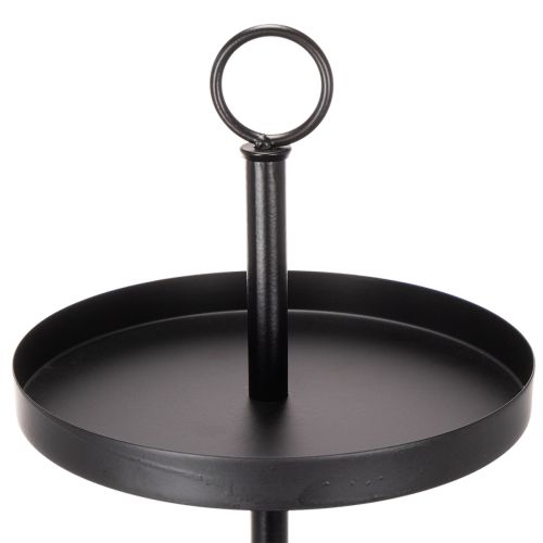 Ronde metalen serveerstandaard met drie etages voor tafeldecoratie met meerdere lagen, 61 cm | Floristik24.nl