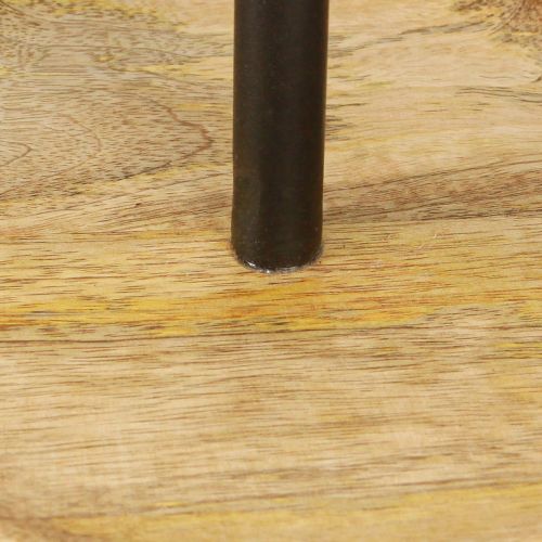 Artikel Etagere enkellaags metalen houten plaat naturel zwart 24cm