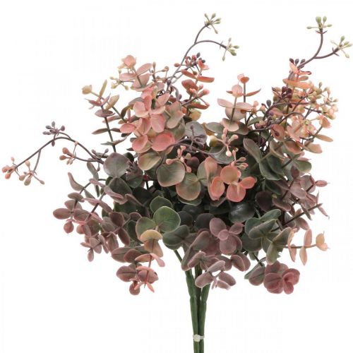 Eucalyptusstruik Kunst Eucalyptus Rood Groen 25cm 3st