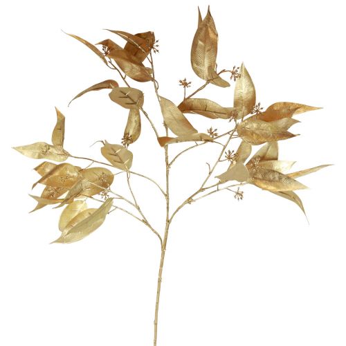 Floristik24 Eucalyptus Kunstlancetten Eucalyptustak Goud 95cm