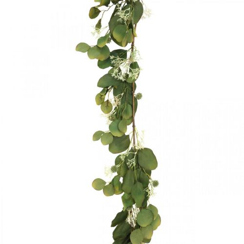 Floristik24 Kunst eucalyptus slinger met distels herfstdecoratie 150cm