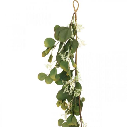 Floristik24 Kunst eucalyptus slinger met distels herfstdecoratie 150cm