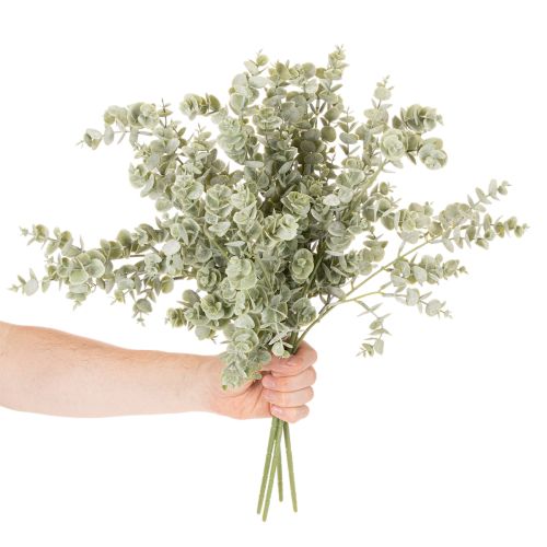 Kunstmatige eucalyptus tak, decoratieve tak voor vazen en boeketten, 49 cm, 4 stuks | Floristik24.nl