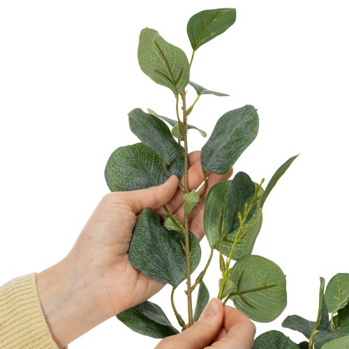 Artikel Kunstmatige eucalyptusbloem voor een modern interieur, 85 cm, 3 stuks