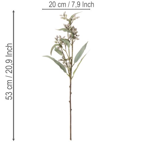 Decoratie met kunstmatige eucalyptustakken, takkenarrangement, 3 stuks | Floristik24.nl