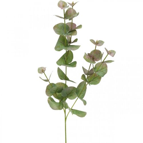 Floristik24 Eucalyptus kunsttak deco groene plant groen, roze 75cm