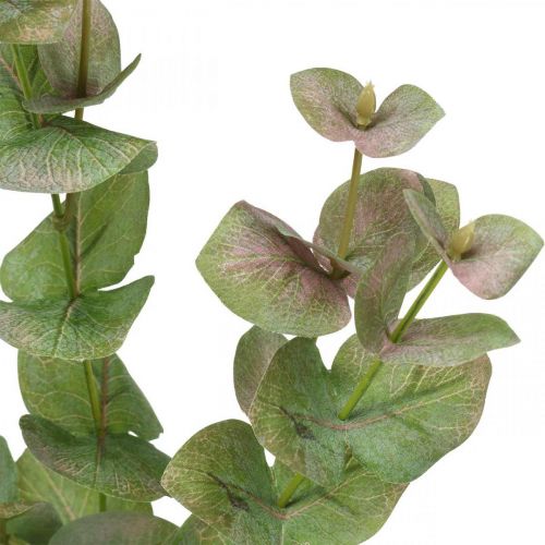 Artikel Eucalyptus kunsttak deco groene plant groen, roze 75cm