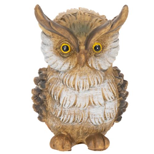 Uilenbeeldje, kleine zittende uil, decoratie, 11 cm | Floristik24.nl