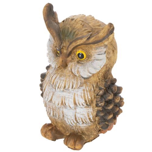 Uilenbeeldje, kleine zittende uil, decoratie, 11 cm | Floristik24.nl